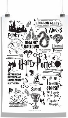 

Harry Potter- Black Wall Poster Photographic Paper(18 inch X 12 inch, Rolled)