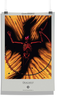 

Redwolf Official "Game Of Thrones"- Dracarys, Wall Decor - Home & Office Poster Print Art [ Frame Not Included ] ,licensed by HBO (Home Of Box Office) , USA Photographic Paper(18 inch X 12 inch)