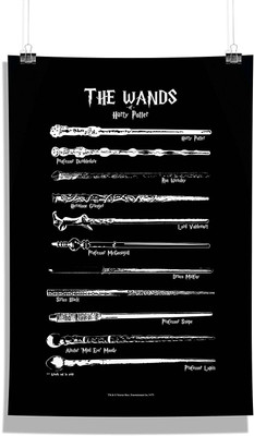 

Harry Potter - Wands Wall Poster Photographic Paper(18 inch X 12 inch, Rolled)