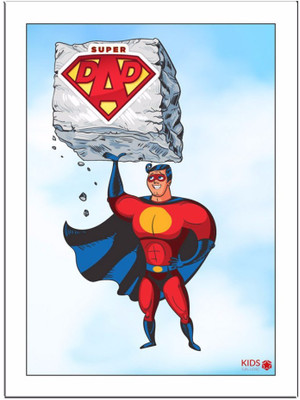 

SuperDad Paper Print(11.69 inch X 8.27 inch, Framed)
