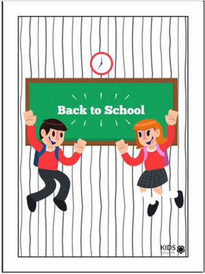 

Back To School White Paper Print(11.69 inch X 8.27 inch, Framed)