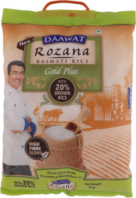 

Daawat Rozana Gold Plus Basmati Rice (Medium Grain)(5 kg)