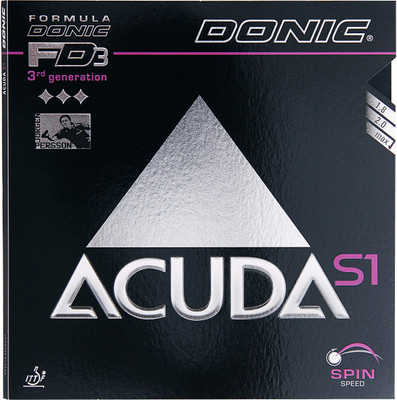 

Donic Accuda S1 Black 2 mm Table Tennis Rubber(Black)