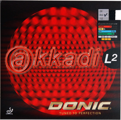 

Donic Akkadi 11.3 mm Table Tennis Rubber(Black)
