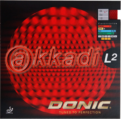 

Donic Akkadi L2 OX Table Tennis Rubber(Red)
