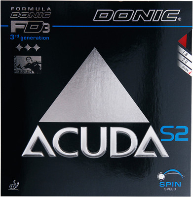 Donic Accuda S2 Max Table Tennis Rubber(Red)