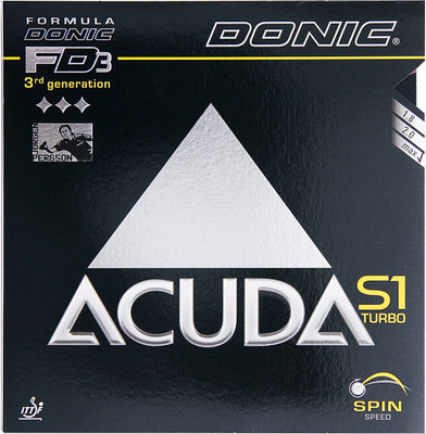 

Donic Acuda S1 Turbo Max Table Tennis Rubber(Black)
