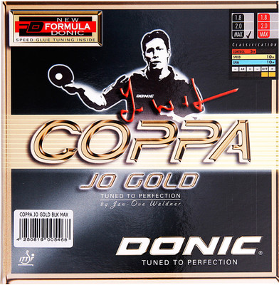 

Donic Coppa JO Gold Max Table Tennis Rubber(Black)