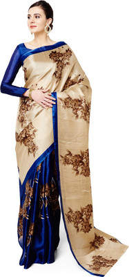 

Poornathava Printed Bhagalpuri Art Silk Saree(Multicolor)