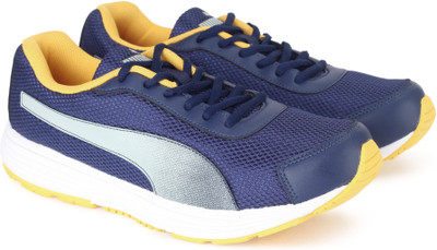 

Puma Aeden Running Shoes For Men(Navy, Silver, Peacoat-spectra yellow