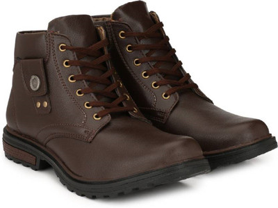 

Red Rose Boots For Men(Brown
