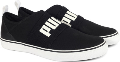 

Puma Milano Slip on Sneakers For Men(Black, Puma black-puma white