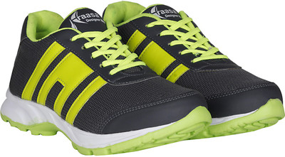 Kraasa Sports Running Shoes For Men(Grey, Green