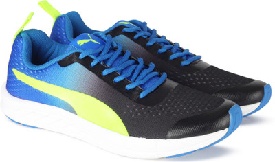 

Puma Radiance IDP Running Shoes For Men(Black, Blue, Puma black-electric blue lemon