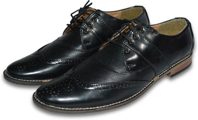 

The Fox leather Men's Pointed Toe Lace Up Formal Oxfords Business Casual Wedding Dress Shoes Lace Up For Men(Black