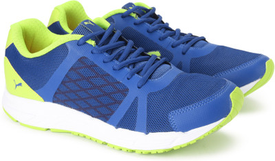 

Puma Sigma Running Shoes For Men(Blue, Yellow, Mykonos blue-nrgy yellow-white