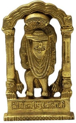 numeroastro Shri Mehandipur Balaji Idol In Brass Decorative Showpiece  -  10 cm(Brass, Gold)