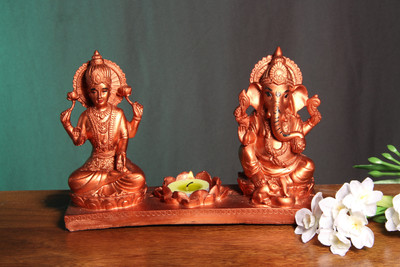

Tied Ribbons Lakshmi Ganesha Showpiece Decorative Showpiece - 42 cm(Polyresin, Multicolor)