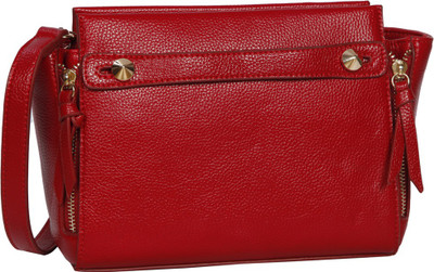 

Bagkok Women Casual Red PU Sling Bag