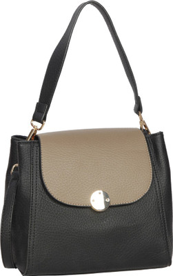 

Bagkok Women Casual Black PU Sling Bag