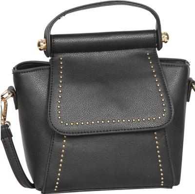 

Bagkok Women Casual Black PU Sling Bag