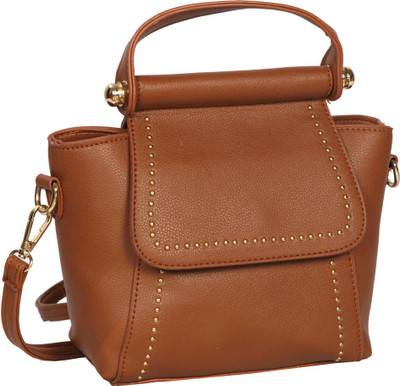 

Bagkok Women Casual Brown PU Sling Bag