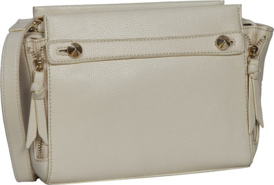 

Bagkok Women Casual Beige PU Sling Bag
