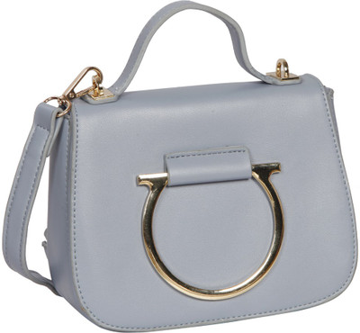 

Bagkok Women Casual Grey PU Sling Bag