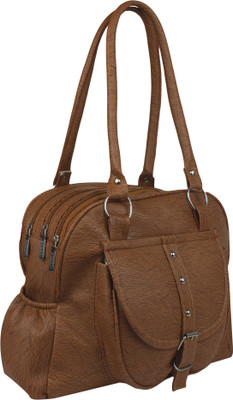 

ayesha fashion Women Casual Tan PU Hand-held Bag