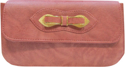 

Deepsum Women Casual Pink Leatherette Clutch
