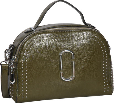 

Bagkok Women Formal Green PU Sling Bag