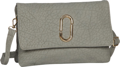 

Bagkok Women Casual Grey PU Sling Bag