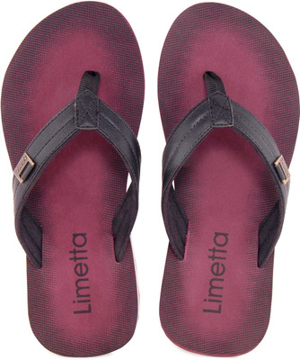 

Limetta Flip Flops, Maroon::black