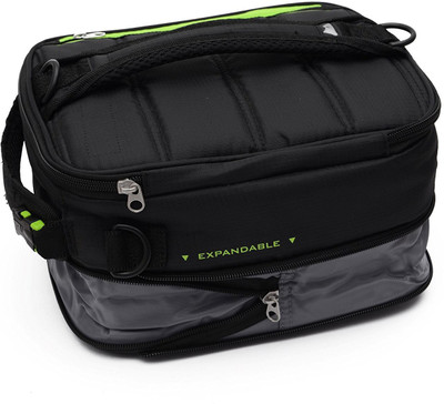 

Lifestyle-You Expandable Insulated Chiller Cooler Hot Bag. Can also be used as cosmetic and toiletry Bag. Small Travel Bag(Black)
