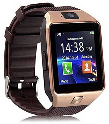 

CYXUS Original Smart Watch Dz09 Bluetooth with Built-in Sim card and memory card slot Compatible with All Android Mobiles Smartwatch(Brown Strap Regular)