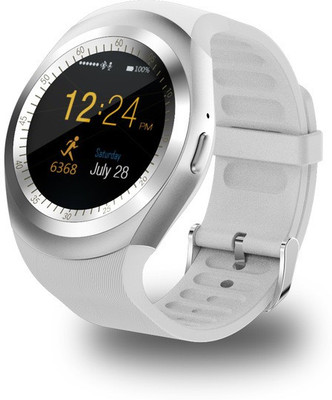 

MOBILE FIT Gione.e compatible bluetooth smartwatch with camera,sim-card slot and memory card slot Silver Smartwatch(Silver Strap Free Size)