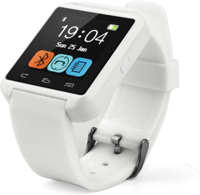 

MOBILE LINK patible bluetooth smartwatch with camera,sim-card slot and memory card slot White Smartwatch(White Strap Free Size)