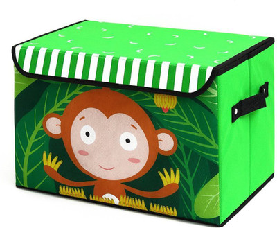 

RN Printed_Box_monkey Storage Box(Green)