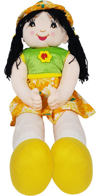 

Ultra Candy Doll Soft Toy Floral Dress Gold - 27 inch(Yellow)