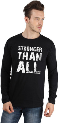 46% OFF on SayItLoud Printed Men's Round Neck Black T-Shirt 46% OFF on SayItLoud Printed Men's Round Neck Black T-Shirt