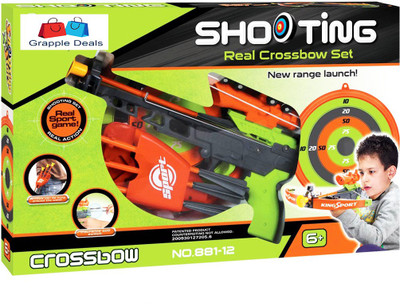

GRAPPLE DEALS Shooting Real Crossbow Set Real Archery Sports Game Action Game New Range Launch For Kids. Archery Kit