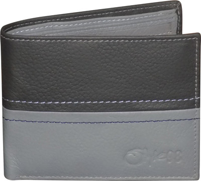 

Style 98 Men Black, Grey Genuine Leather Wallet(6 Card Slots)