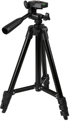 

VGtrac basic Matte tripod for Mobiles, small camera, projector Tripod Kit, Tripod(Black, Supports Up to 1500 g)