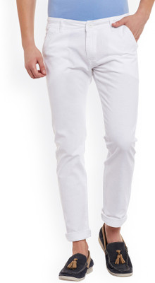 HalogenChinos Skinny Fit Men White Trousers