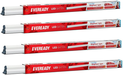 

Eveready 10W 02-FT Straight Linear LED Tube Light(White, Pack of 4)