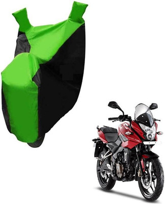 Autocraft Two Wheeler Cover for Bajaj(Green, Black)