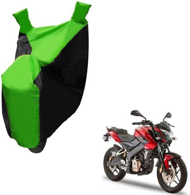 Autocraft Two Wheeler Cover for Bajaj(Green, Black)