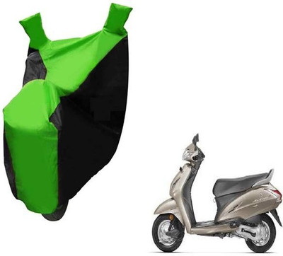 Autocraft Two Wheeler Cover for Honda(Activa 3G, Green, Black)