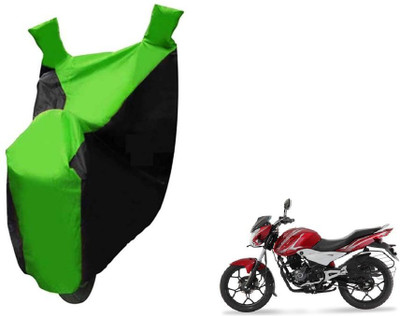 Autocraft Two Wheeler Cover for Bajaj(Green, Black)