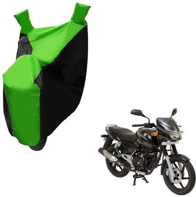 Autocraft Two Wheeler Cover for Bajaj(Pulsar 180 DTS-i, Green, Black)